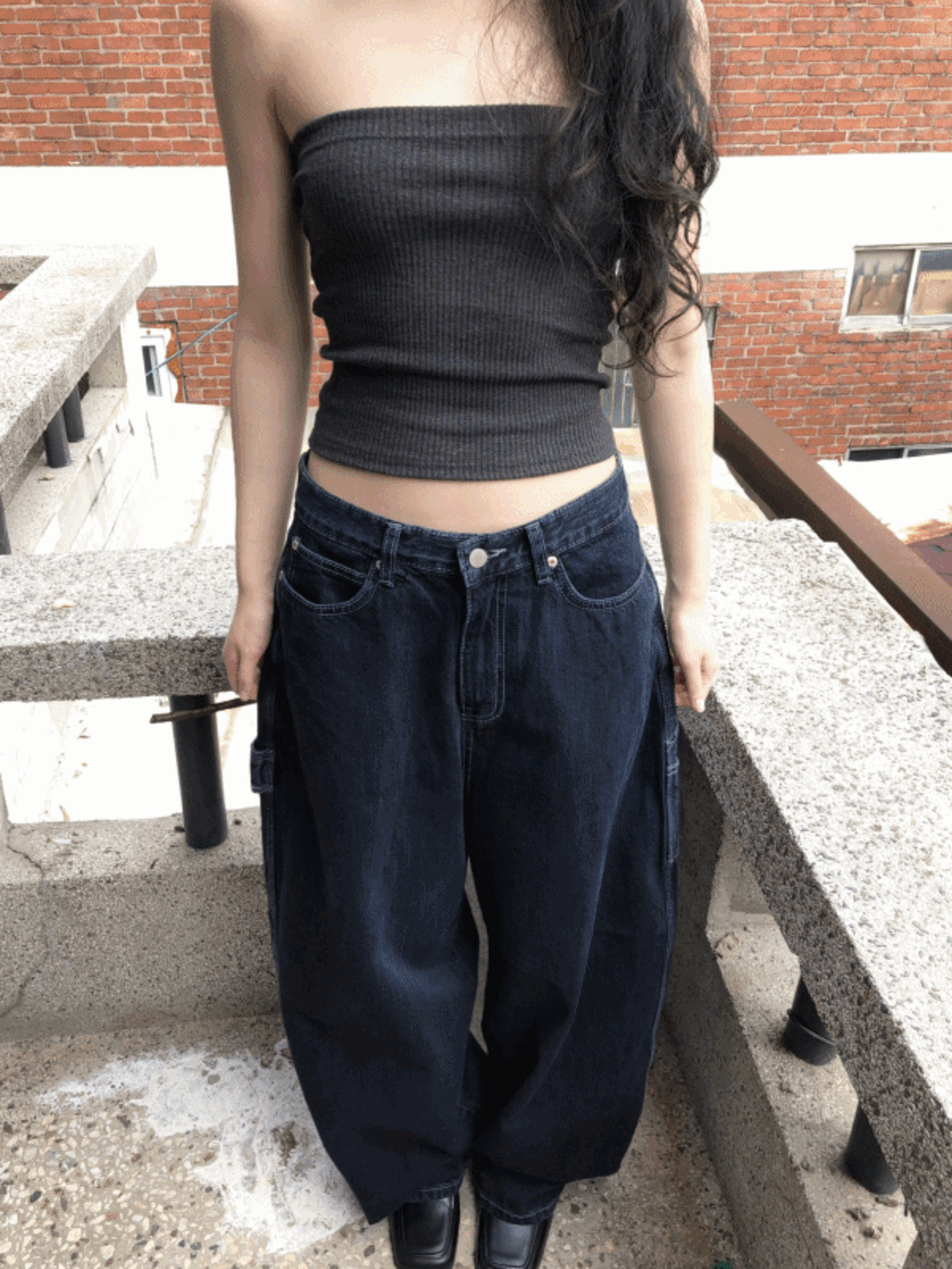 s'mores golgi tube top (3color) / 스모어 골지 튜브 탑