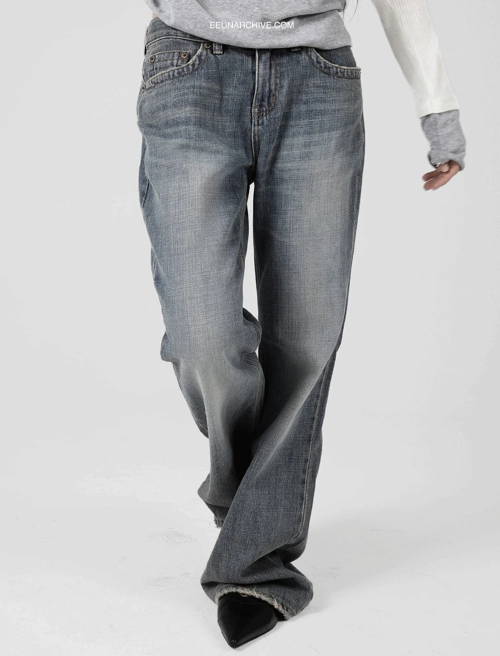 러스트 빈티지 데님