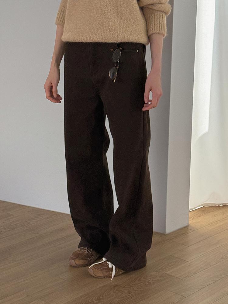 크렘므 [주문폭주] 제스 융 기모 팬츠