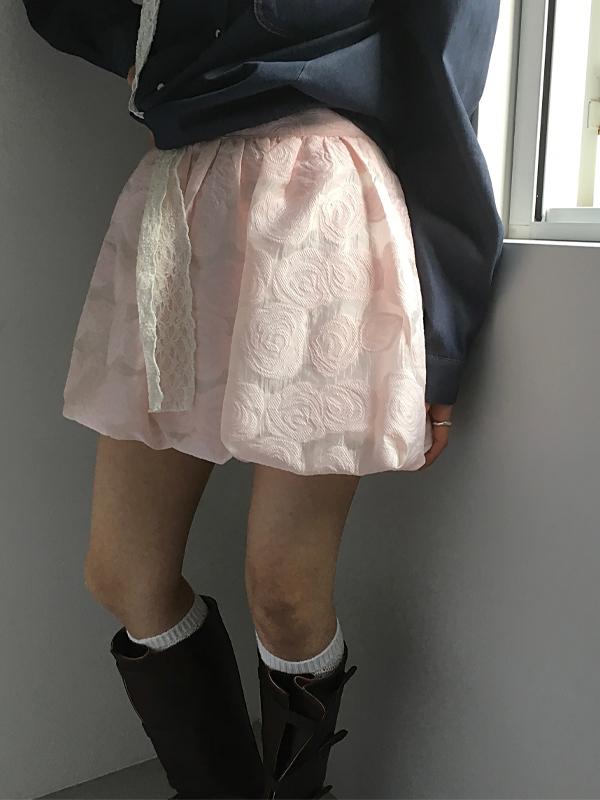 rose pumpkin mini skirt