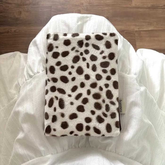 핸드메이드 베이직 북커버 (벨벳 달마시안 브라운)_3 Size