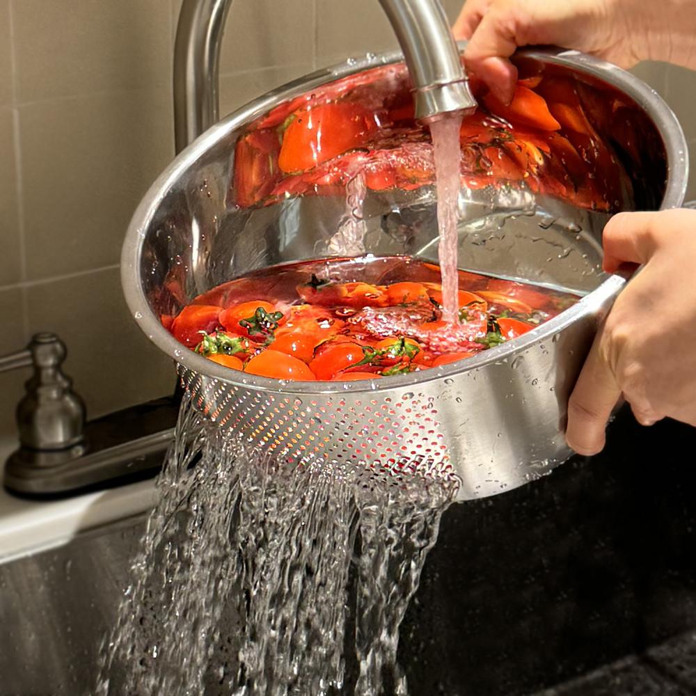 하우드 쌀 세척볼 씨서볼 다용도 과일 야채 스텐볼 m