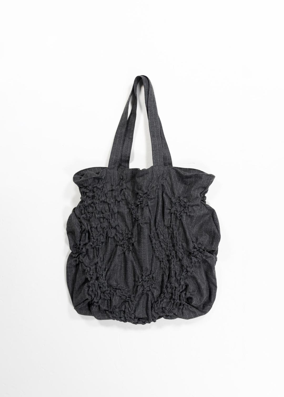 GATHERED STRUCTURED SHOULDER BAG - STRIPE