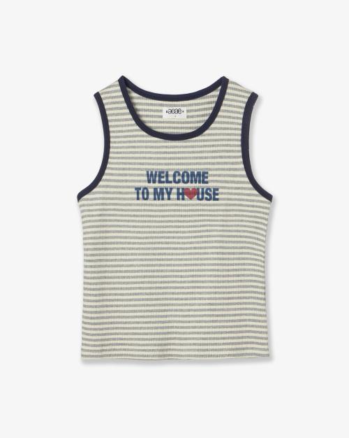 WELCOME TO MY HOUSE SLEEVELESS [MELANGE GREY]
