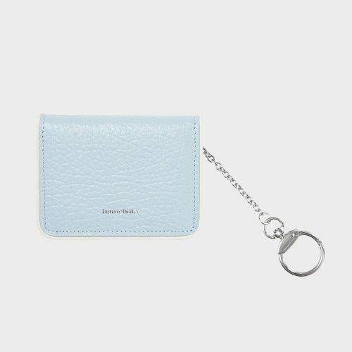 eather keyring card holder (레더키링카드홀더) - 스카이