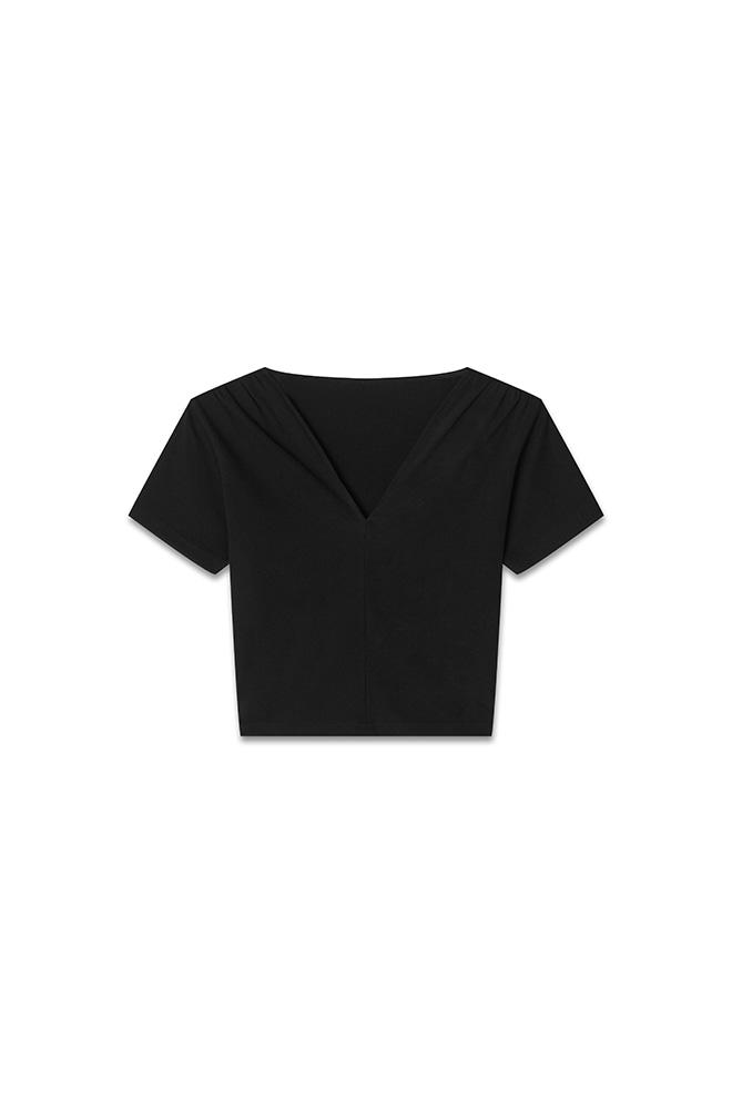 Vcut Short Sleeve_Black