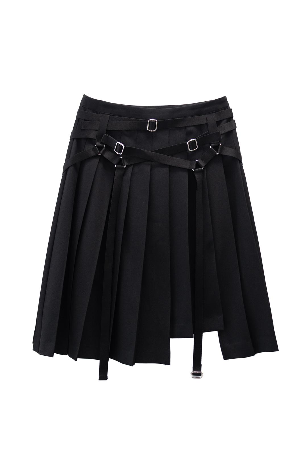 BONDAGE PLEATS SKIRT
