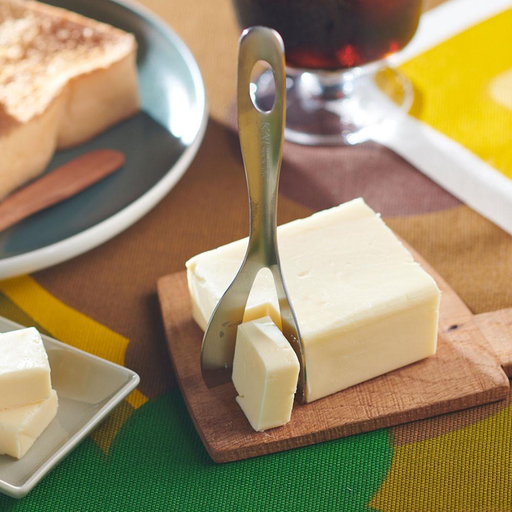 카이지루시 스텐 사각 컷팅 한조각 버터나이프 베이킹 버터칼 커터스푼