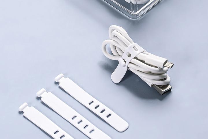 실리콘 케이블 타이 10p 전선정리