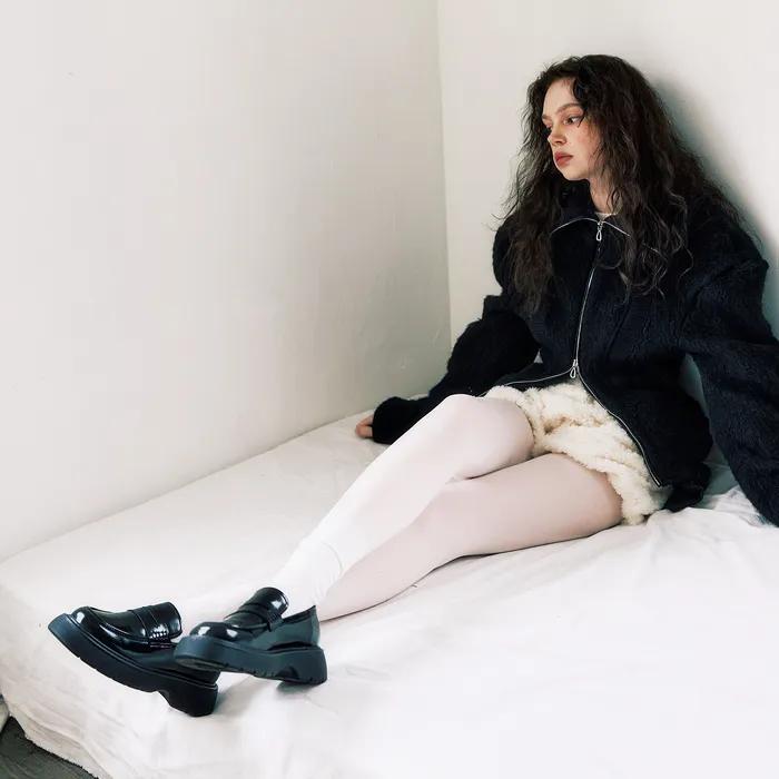 CASUAL PENNY LOAFERS / BLACK