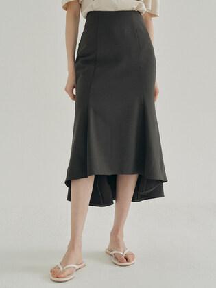 FJD PANEL LONG SKIRT CHARCOAL