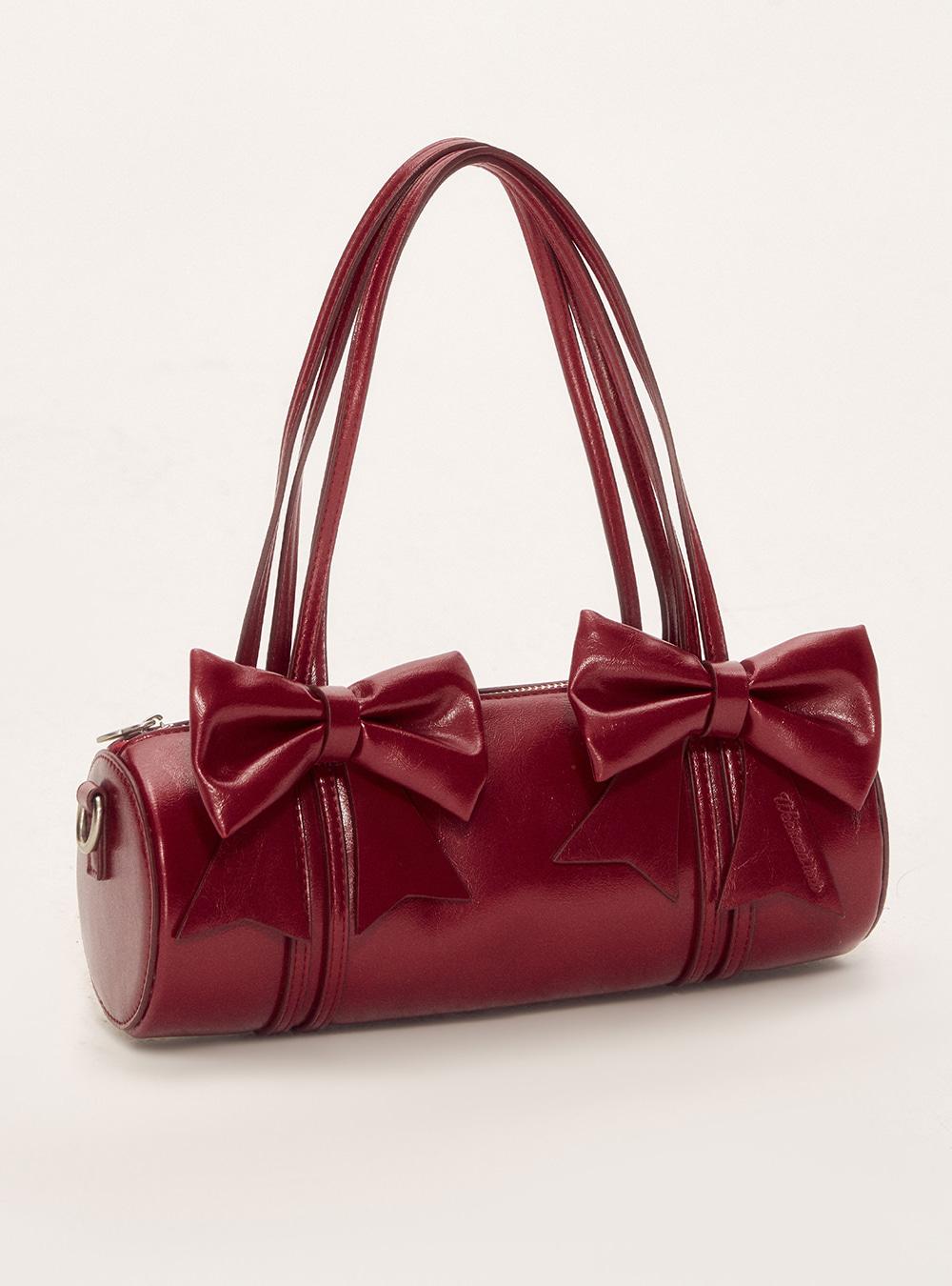 Ribbon Ballet Barrel Shoulder Bag (4color)