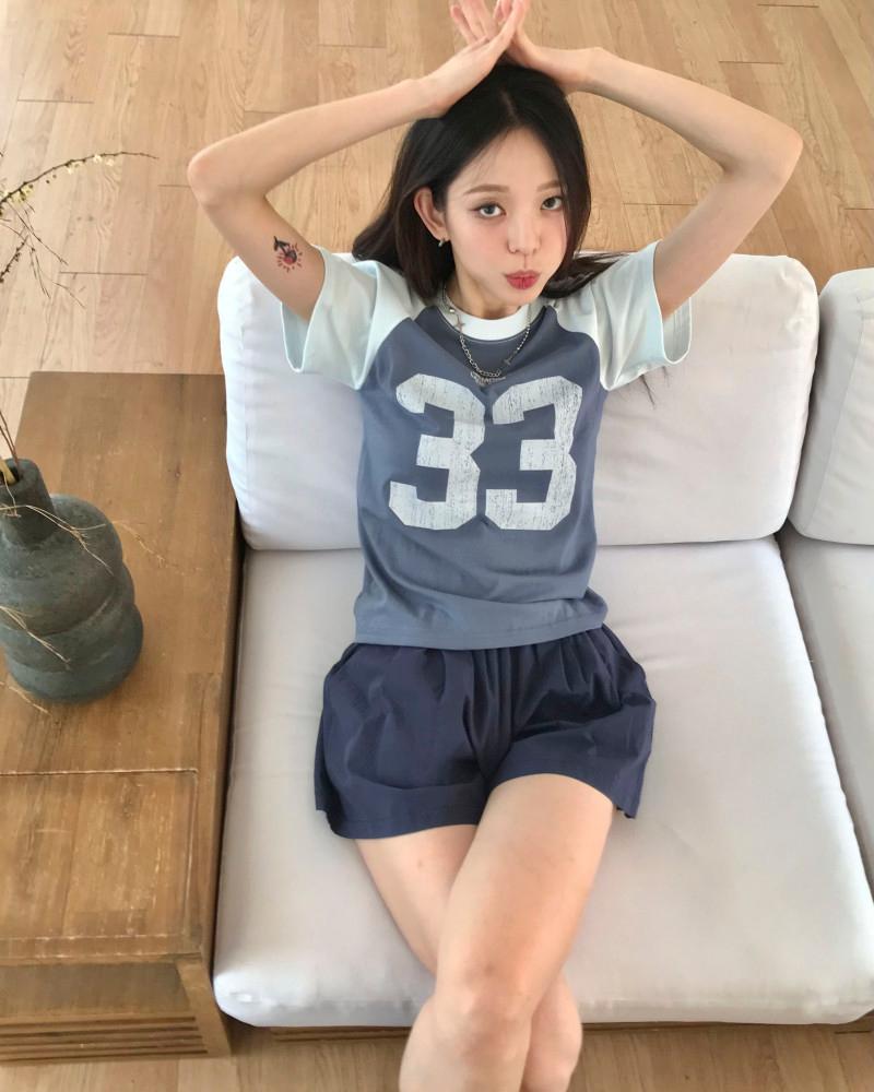 Twoseul T 투슬 나그랑 티 레터링 반팔 빈티지 프린팅