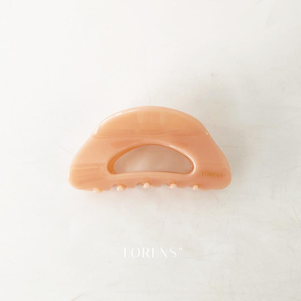 로렌스 리옹 피치핑크 머리집게핀 살구색 셀룰로오스 프랑스핀 업스타일 반머리 고급 헤어핀