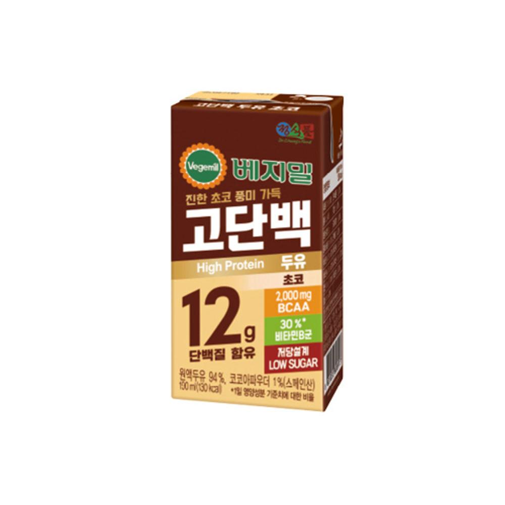 정식품 베지밀 고단백 초코 두유 12g 190ML X 16팩