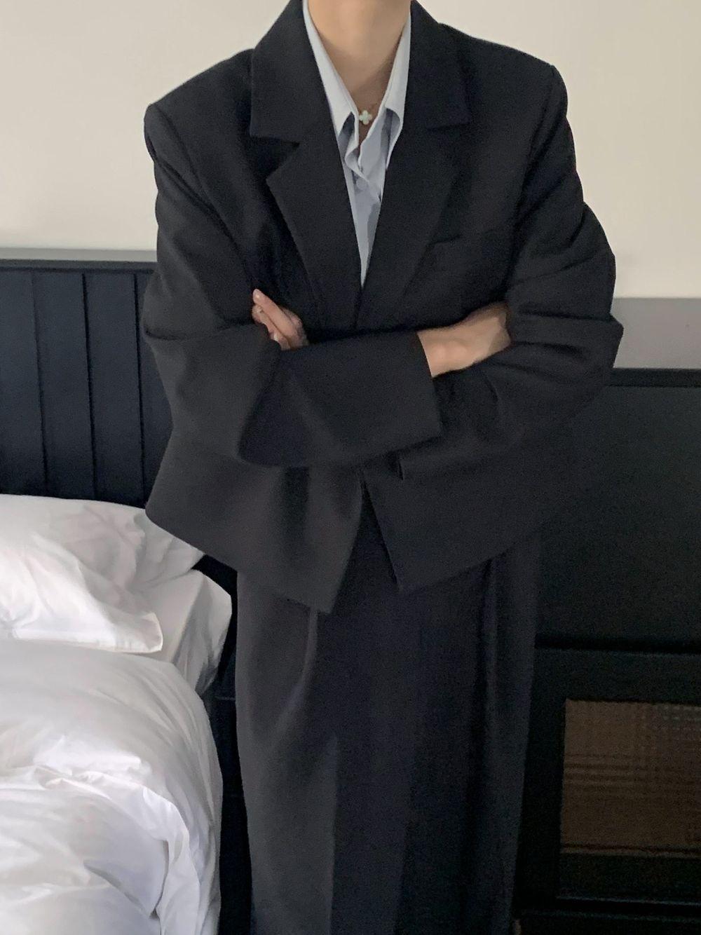 하객룩 출근룩 Ove 긴팔 자켓