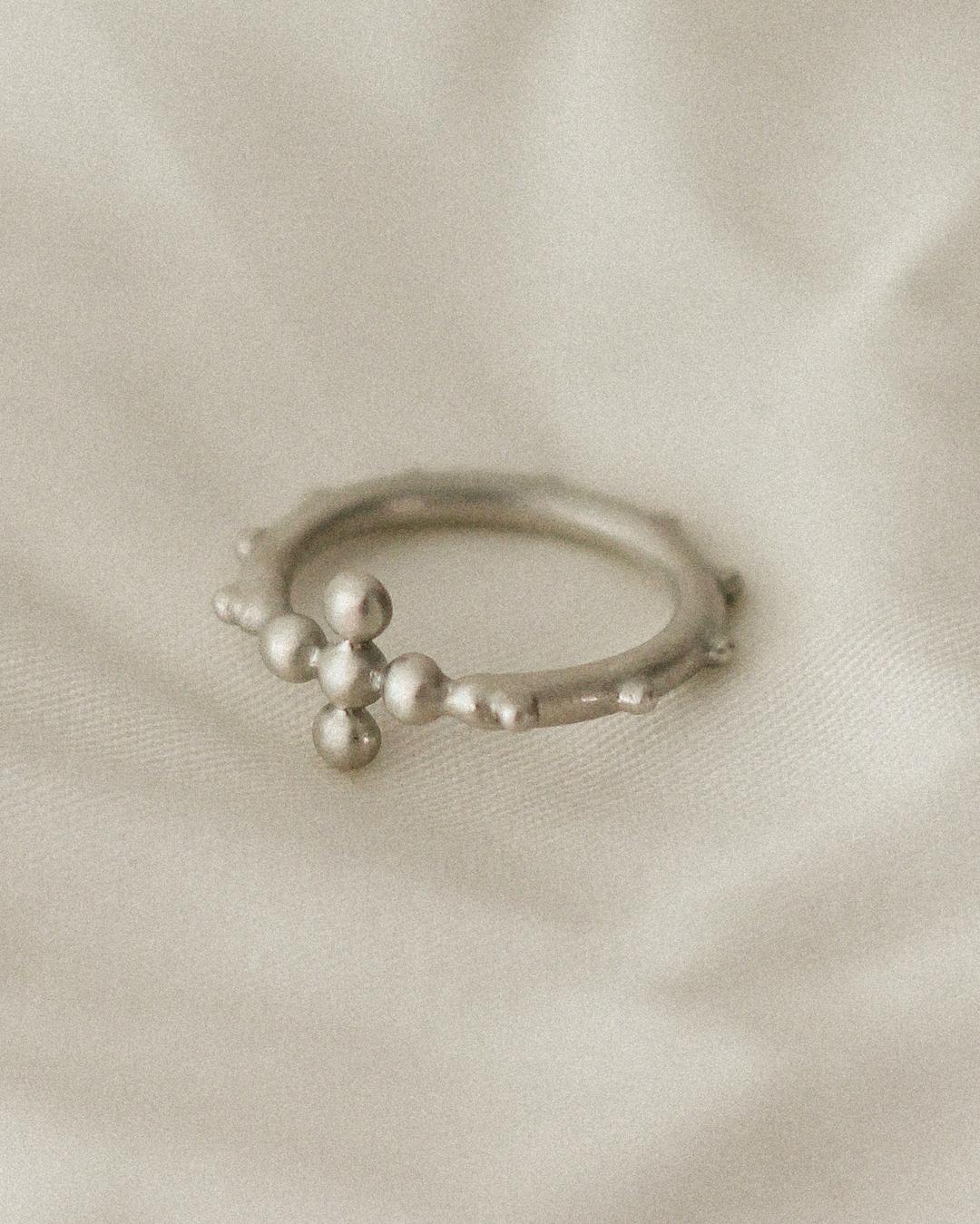 Rosary Ring in silver