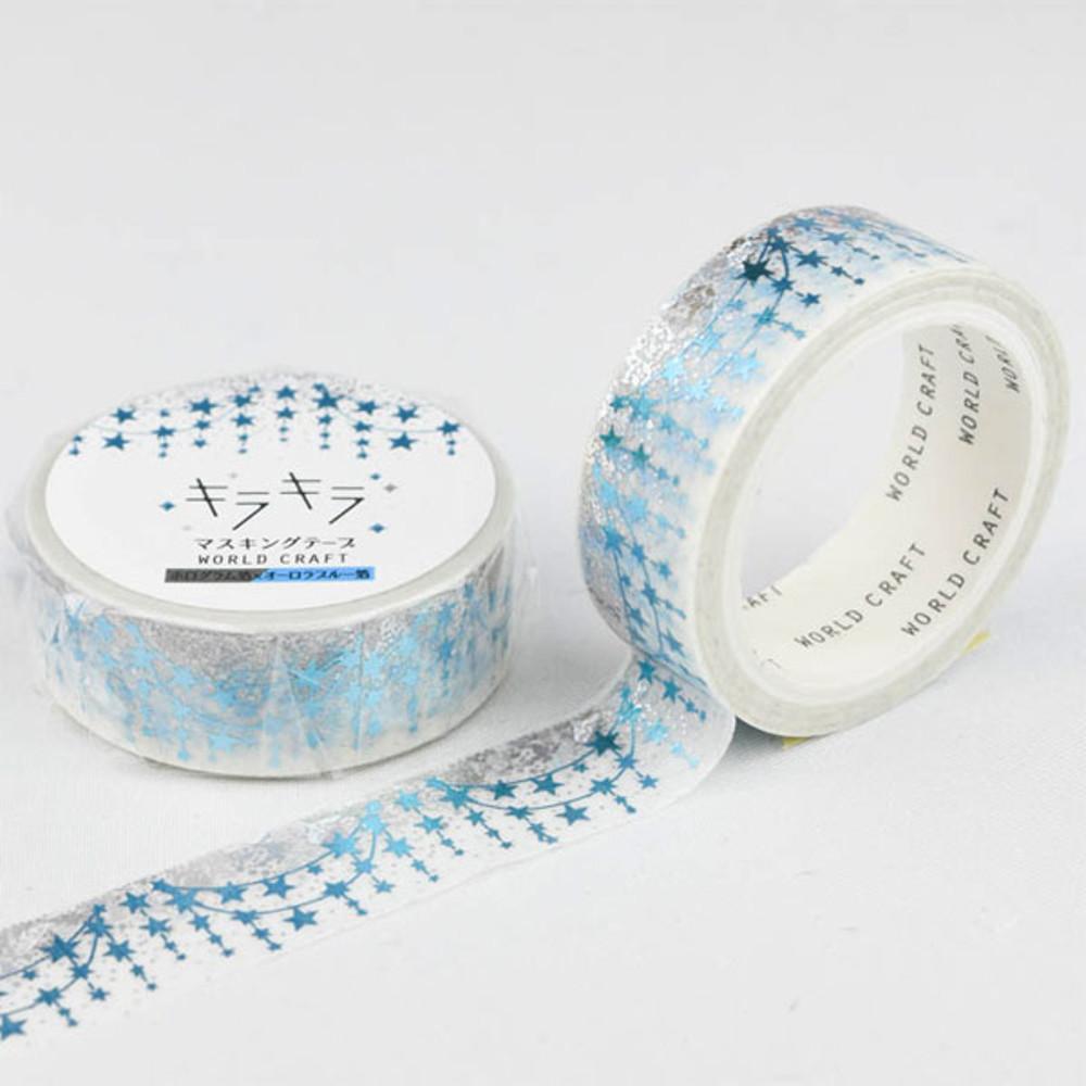 월드크래프트 키라키라 마스킹테이프 Star Garland(KRMT15-002)