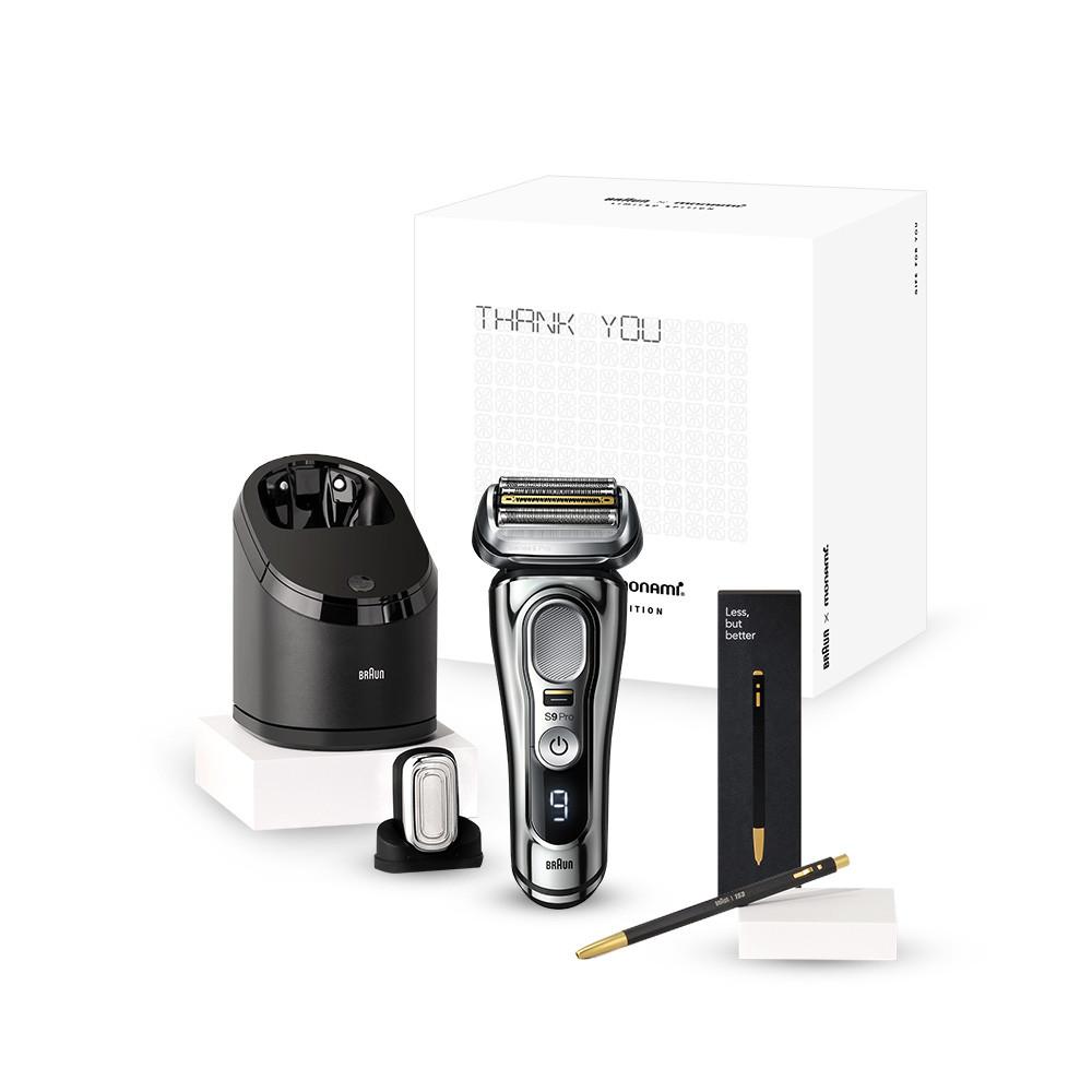 [BRAUN] 브라운 전기면도기 시리즈9 Pro Skin 9486cc (+NEW 프로케어 헤드) + 모나미 콜라보 에디션(패키지,볼펜)