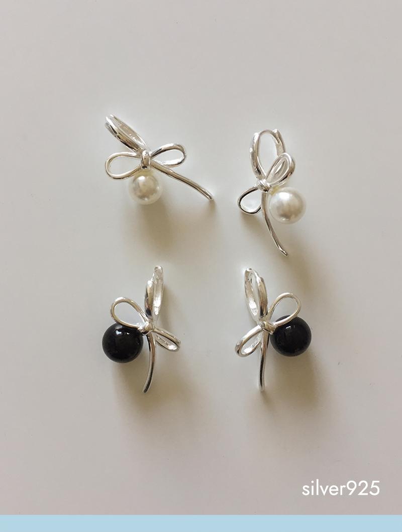 모앳 pony pearl earring (silver925)