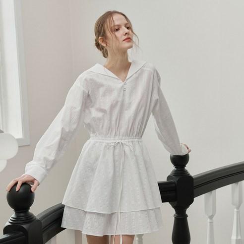 벰버 SAILOR COLLAR TIERED ONEPIECE - 원피스 | 쿠팡