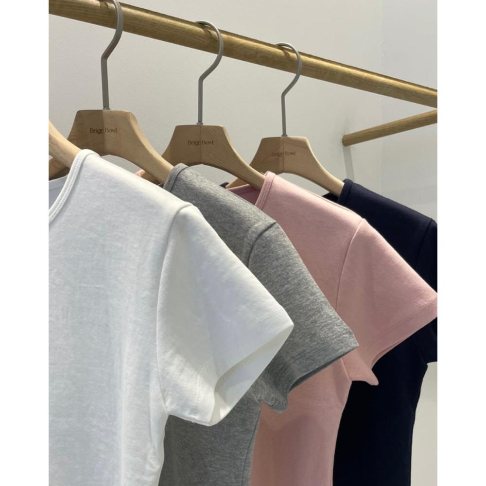 (아,회,핑 당일) Beigebowl 베이지보울 레브 반팔티 라운드 데일리 코튼 t (4colors)