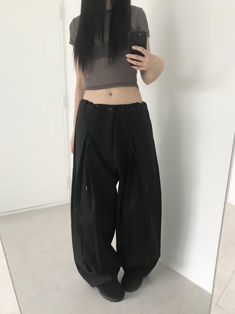 튜프티 (unisex) balloon cut cotton pants (2colors)