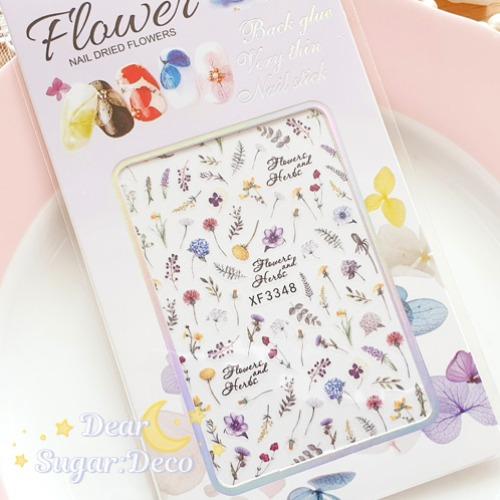 모던 플라워모음 스티커(XF3348)