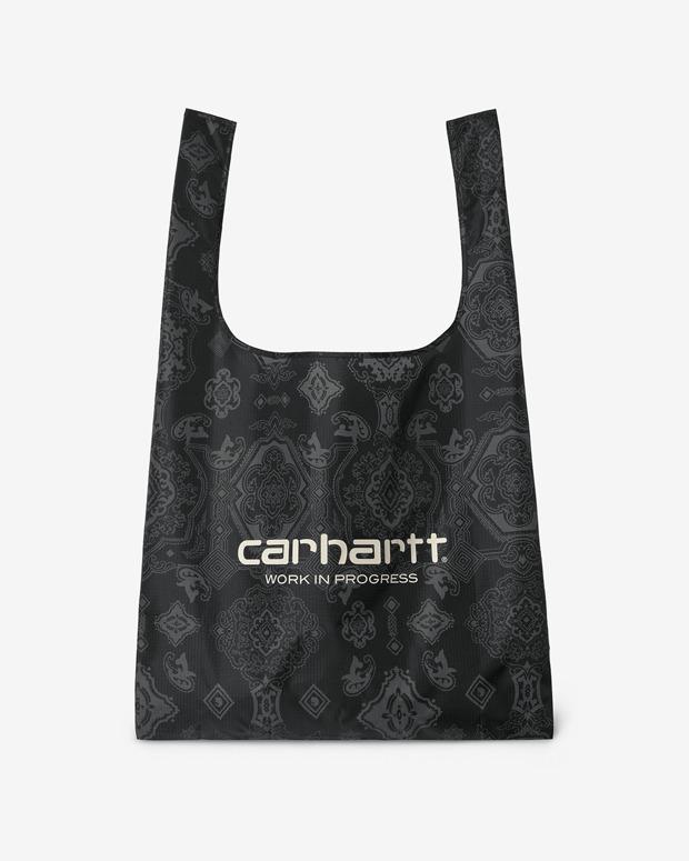칼하트WIP 벌스 쇼핑백 VERSE SHOPPING BAG (Verse Print, Black/Wax)