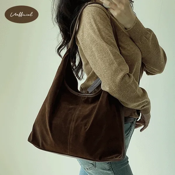 (🚀당일발송) (1만장돌파) 유어 클레오 y2k 스웨이드 보부상 숄더백