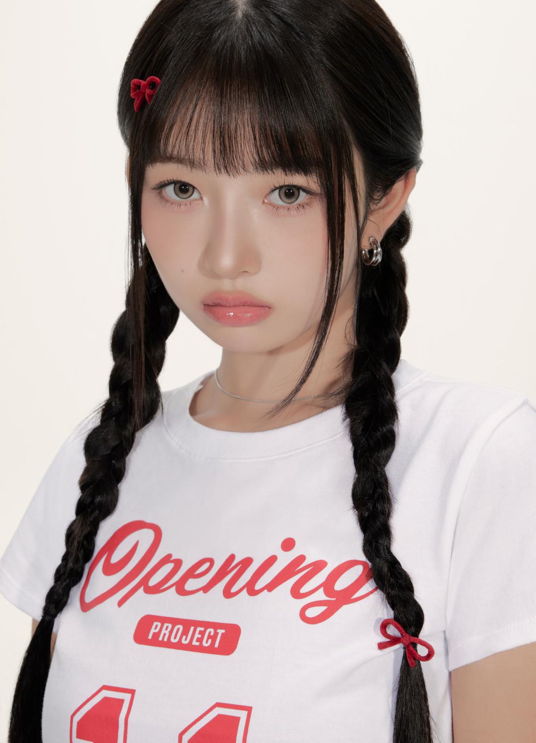 W Cropped No11 Half T Shirt - White