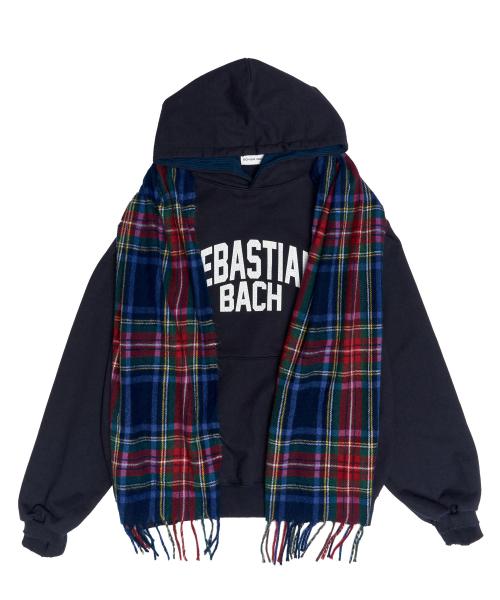 MUFFLER HOODIE NAVY