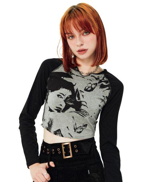 [NF] 팬시 델핀 롱슬리브 티 (BLK)_F21ZB207