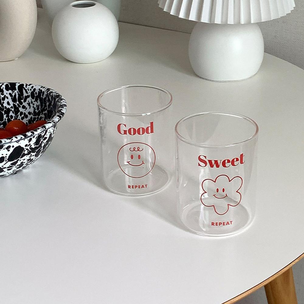 리핏 홈카페 홈스타일링 유리컵 2종