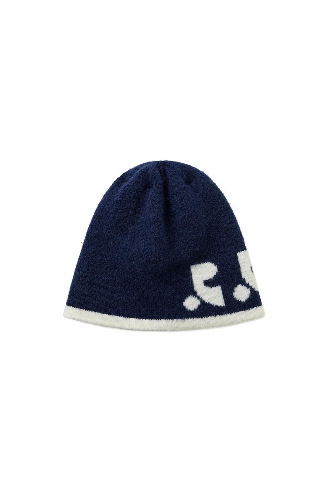 REVERSIBLE KNIT BEANIE - NAVY