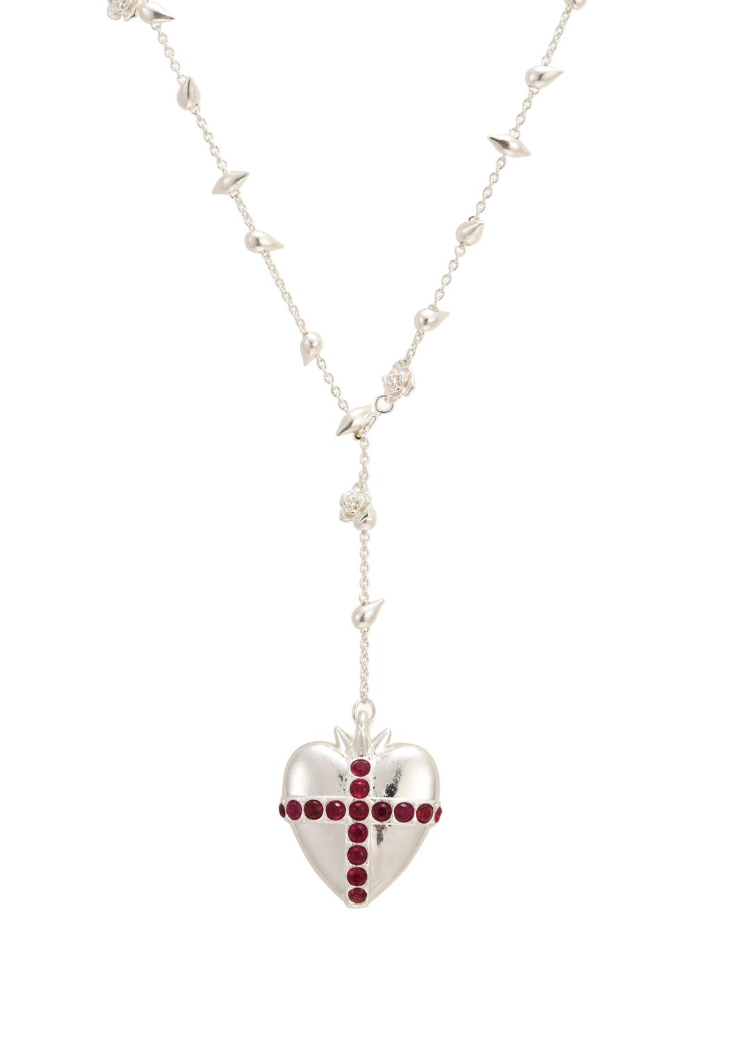 Blissful Seraphim - Gentle Heart Necklace in Silver