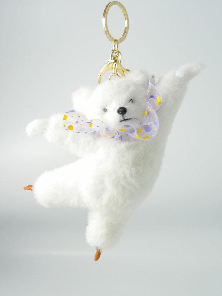 [무료선물포장] White Bear Keyring