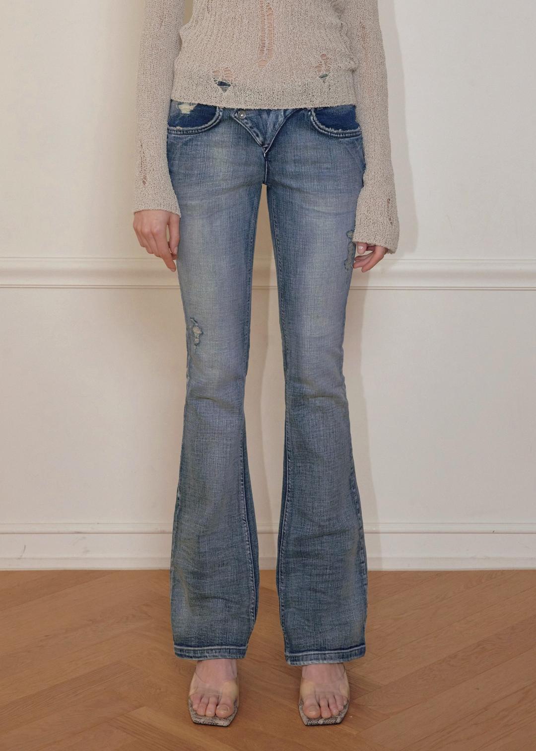 SCULPTED WAIST BOOTCUT, BLUE