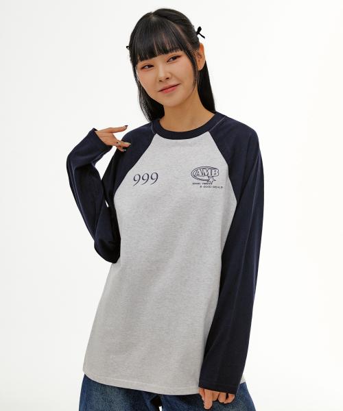 999 래글런 오버핏 롱 슬리브 AJS102(네이비)