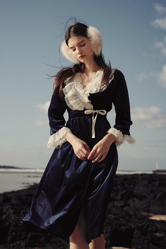 3972-BBFHO 아나스타샤 원피스Ⅱ Navy