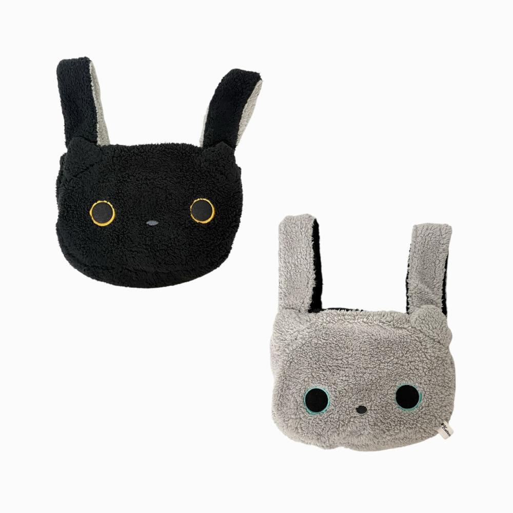 산엑스 쿠츠시타냥코 리버시블 미니 토트백