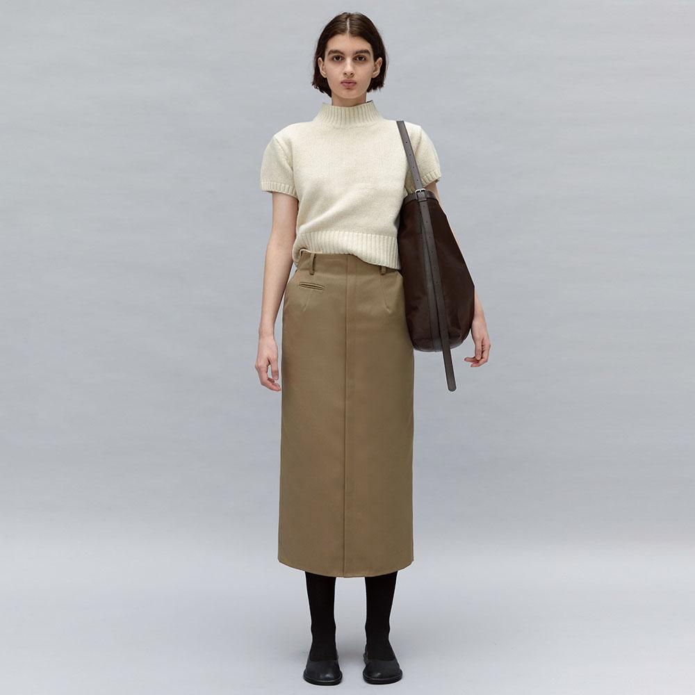 [10/27 순차배송] lip pencil skirt (beige)