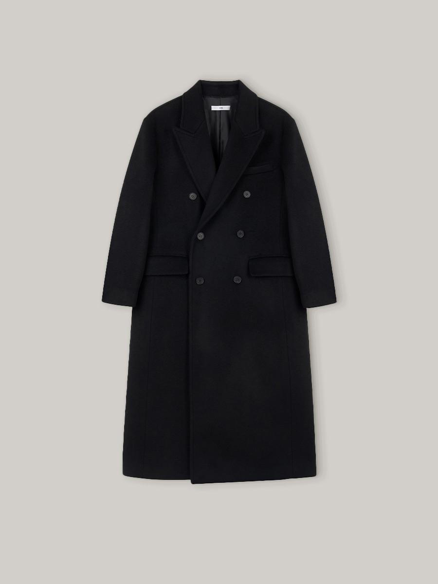 Cashmere Double Coat - Black