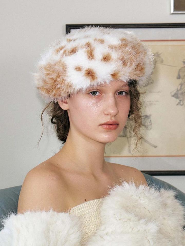 FUR MARIN BERET IN BAMBI