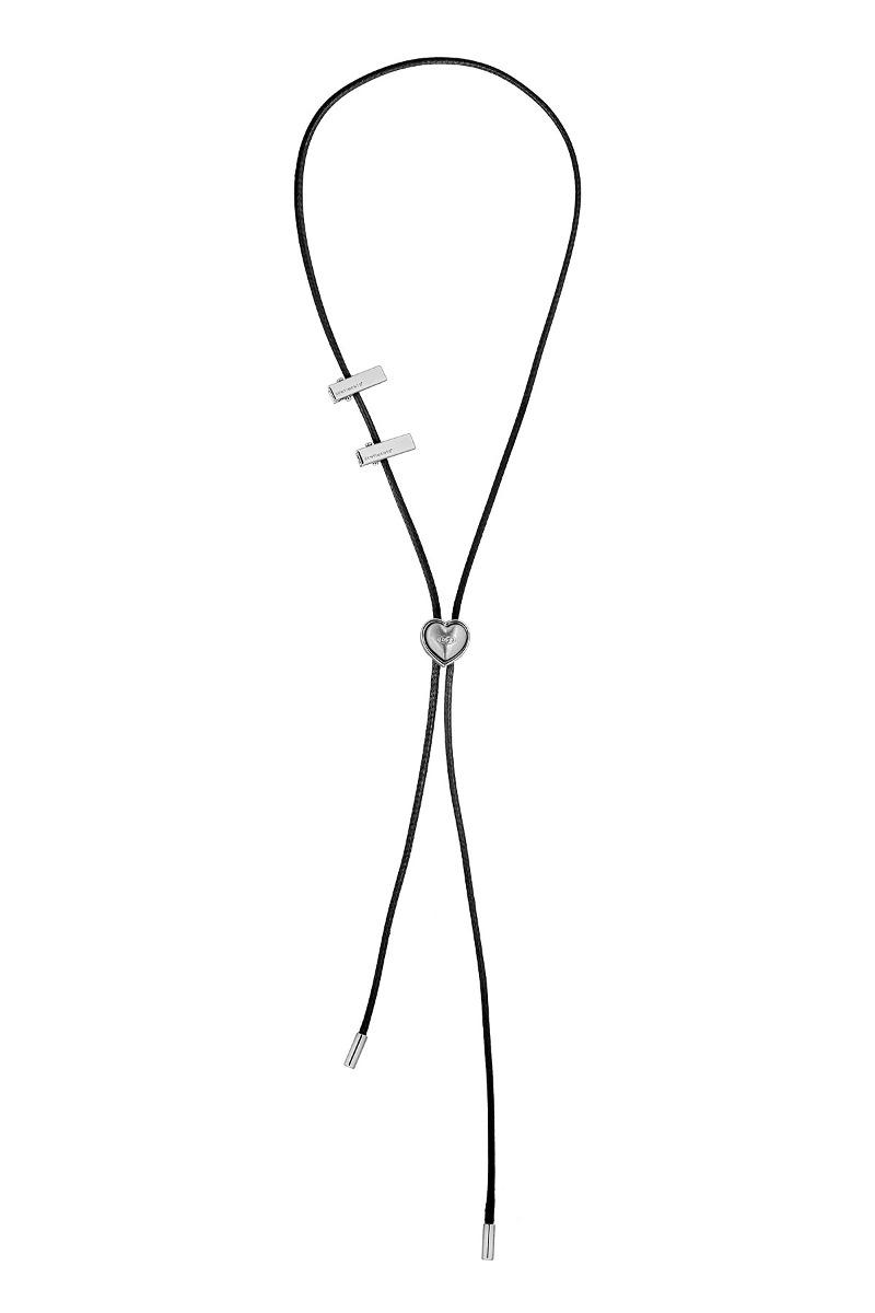 NO.483 [SILVER] HEART CODE LOCK NECKLACE
