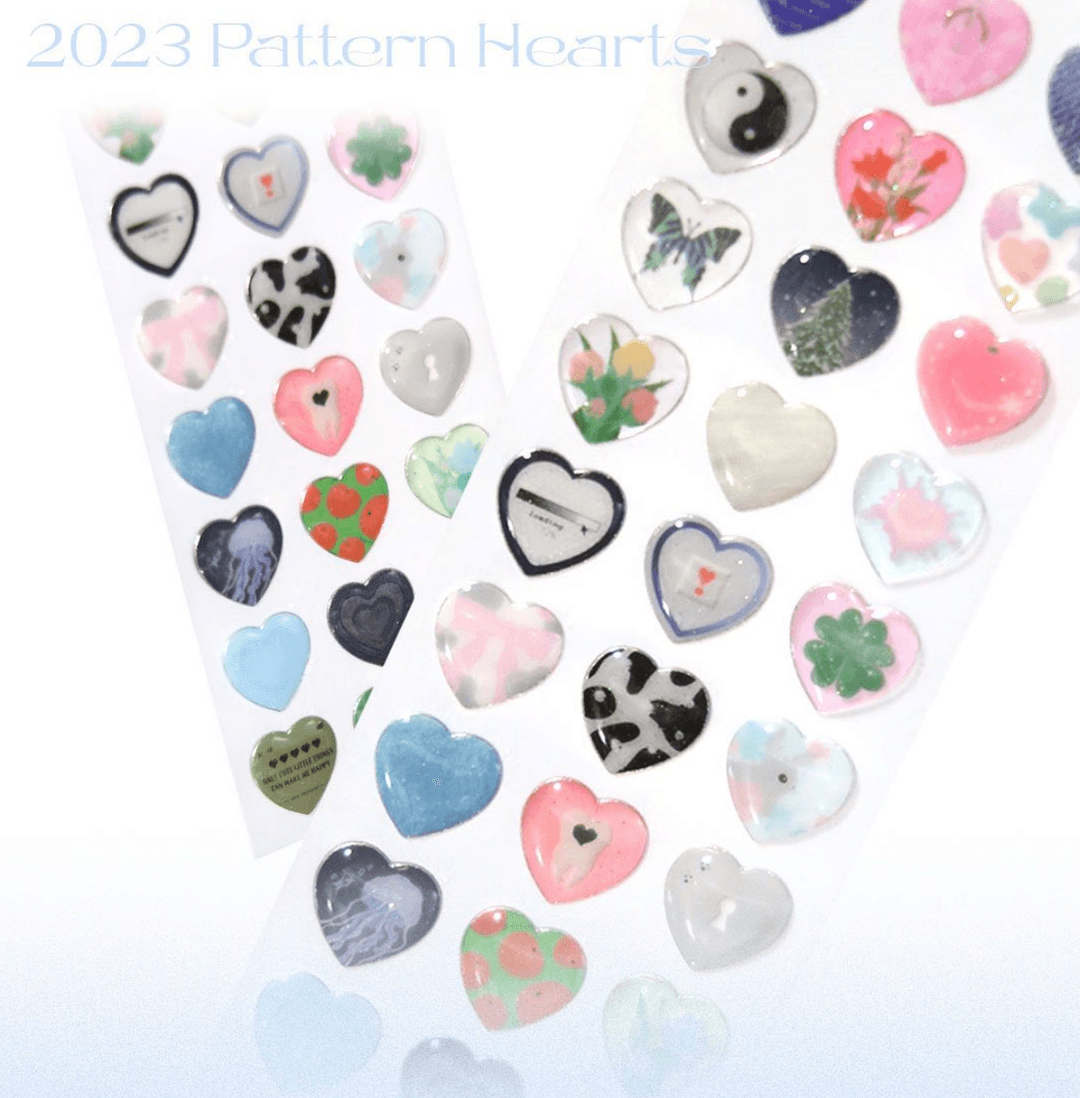 [애드] 2023 PATTERN HEARTS 스티커