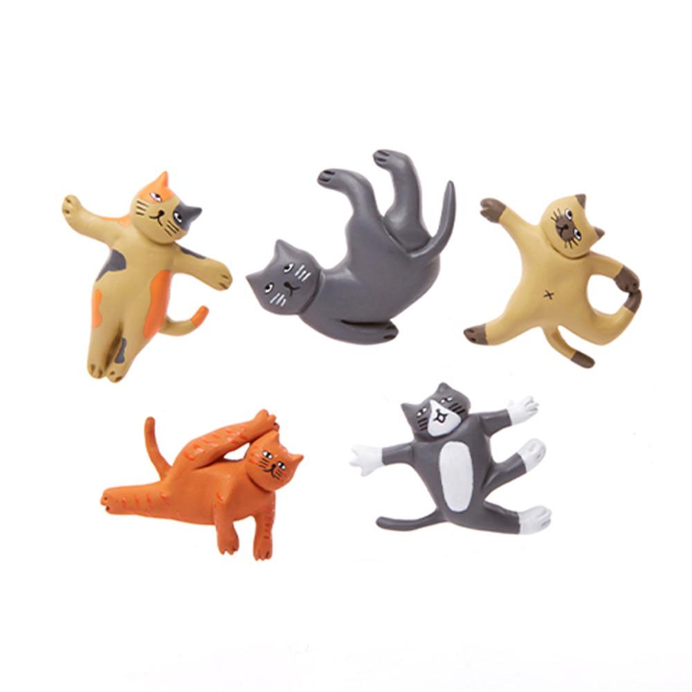 키커랜드 냉장고 자석 마그넷 마그네틱 요가하는 고양이 MG89