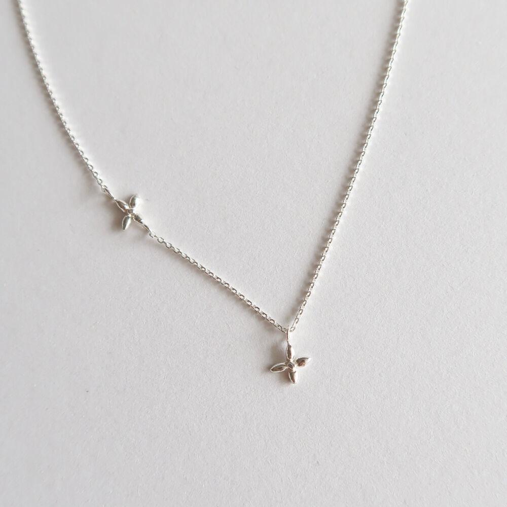 silver 925 Forsythia necklace