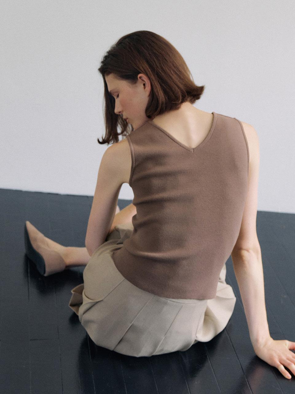 REVERSIBLE SLEEVELESS KNIT_5COLOR