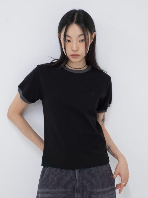 BPT 심볼 로고 링거 티 블랙